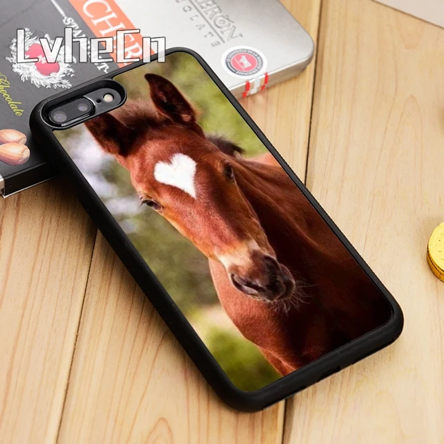 LvheCn Чеширская лошадь красивое сердце маркировка Colt чехол для телефона iPhone 11 12 Pro X