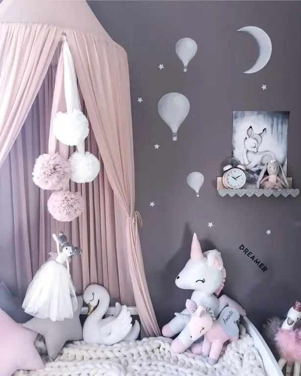 2019 Kids Princess Canopy Bed Curtain Canopy Kids Room Decoration Baby Round Mosquito Net Tent Curtains Children Crib Netting
2019 Kids Princess Canopy Bed Curtain Canopy Kids Room Decoration Baby Round Mosquito Net Tent Curtains Children Crib Netting