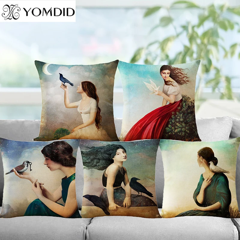 Fashion Style Girls Pattern Cushion Cover Square Cotton Linen Pillowcase Sofa Throw Cushion Covers Home Decor Pillows Cover
Fashion Style Girls Pattern Cushion Cover Square Cotton Linen Pillowcase Sofa Throw Cushion Covers Home Decor Pillows Cover