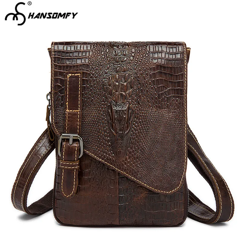First layer cowhide crocodile pattern men shoulder bag Vertical section retro casual small crossbody bag men's Messenger Bags
First layer cowhide crocodile pattern men shoulder bag Vertical section retro casual small crossbody bag men's Messenger Bags