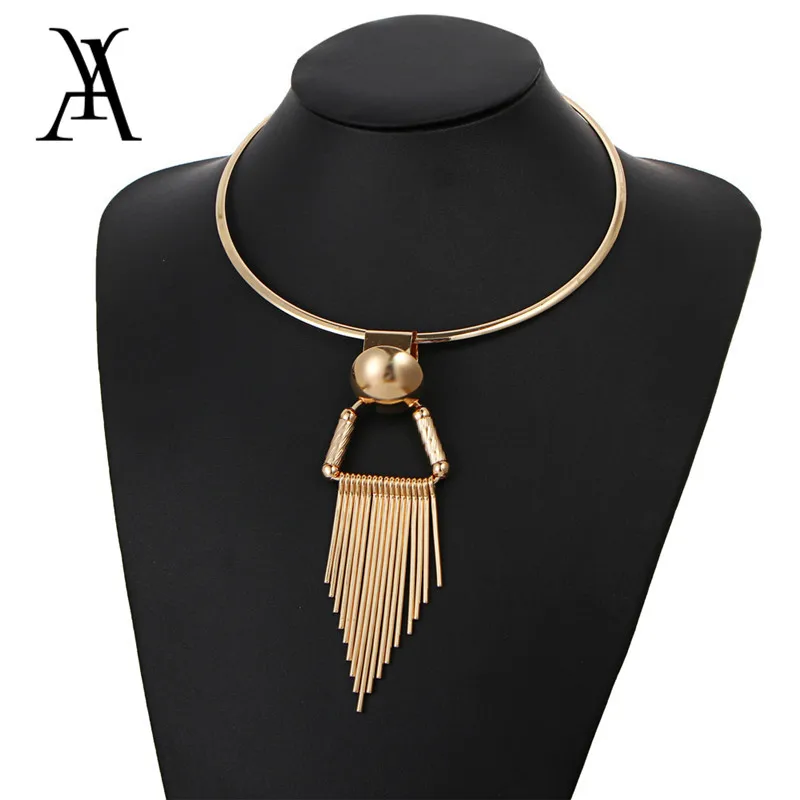 AY Vintage Gold Color Tassel Pendant Choker Necklaces For Women Africa Ethnic Statement Necklace Fashion Female Party Jewelry
AY Vintage Gold Color Tassel Pendant Choker Necklaces For Women Africa Ethnic Statement Necklace Fashion Female Party Jewelry
