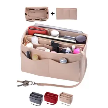 Storage Organizer Purse Insert Felt Bag With Zipper Handbag Make Up Tote Shaper Storage Bag
Storage Organizer Purse Insert Felt Bag With Zipper Handbag Make Up Tote Shaper Storage Bag