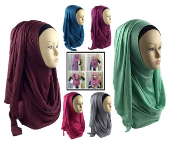 Islamic Long Malaysia Hijab Women Glitter ONE LOOP INSTANT HIJAB Muslim Shawl Head Cover Scarf Islam Female Headscarf 21colors
Islamic Long Malaysia Hijab Women Glitter ONE LOOP INSTANT HIJAB Muslim Shawl Head Cover Scarf Islam Female Headscarf 21colors