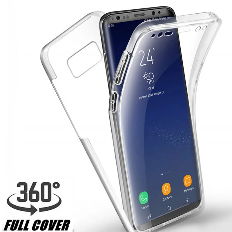 Чехол для Samsung Galaxy A10 A30 A40 A50 A70 A51 A71 A31 A41 S6 S7 S8 S9 S10 S20 Plus M21 M31 прозрачный 360 | Мобильные
