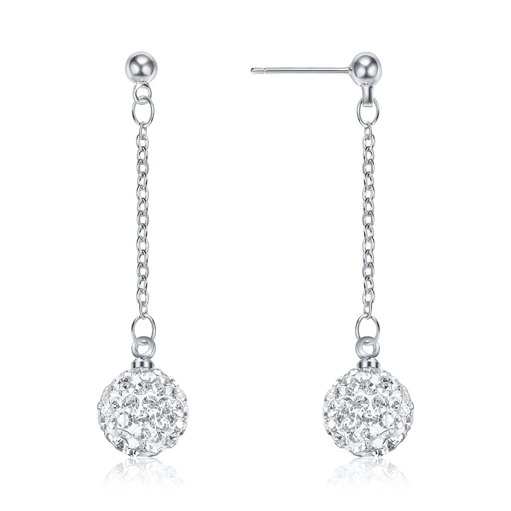 Disco Ball Drop Dangle Earrings for Girls Women SKA Jewelry Sparkly Shiny Cubic Zirconia Ball Long Chain Drop Earrings White Gol
Disco Ball Drop Dangle Earrings for Girls Women SKA Jewelry Sparkly Shiny Cubic Zirconia Ball Long Chain Drop Earrings White Gol