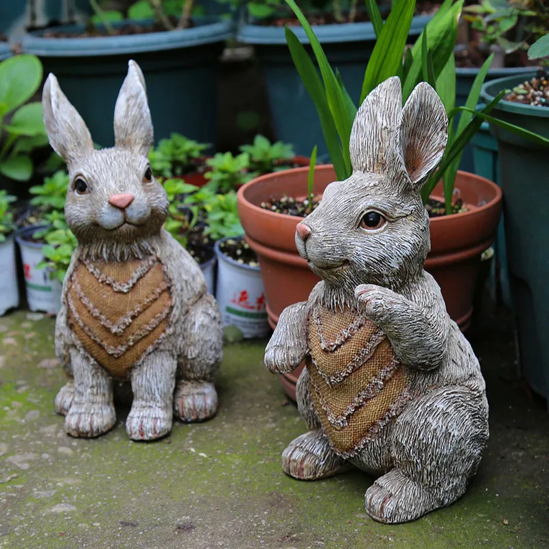 Resin Art Decoration Cartoon Sculpture Decoration Simulation Animal Rabbit Garden Decoration Outdoor Oraments
Resin Art Decoration Cartoon Sculpture Decoration Simulation Animal Rabbit Garden Decoration Outdoor Oraments