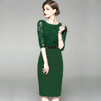 Summer Pencil Dress Sexy Patchwork High Waist Half Sleeve Vintage Bodycon Sheath Work Business Office Lady Dresses TA8934
Summer Pencil Dress Sexy Patchwork High Waist Half Sleeve Vintage Bodycon Sheath Work Business Office Lady Dresses TA8934