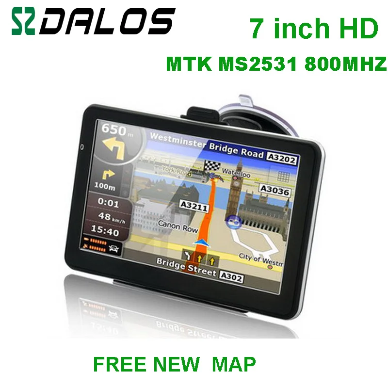 

7 inch HD Car GPS Navigator 800M/ FM/4GB/128MB New Maps For Europe/USA+Canada
