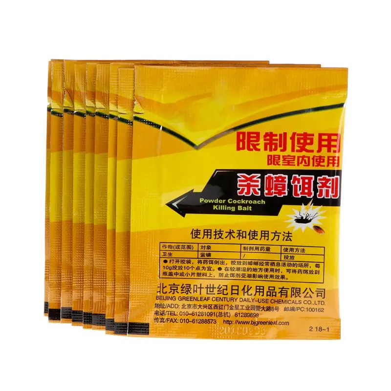 10 Bags Effective Medicine Cockroach Killer Bait Powder Insecticide Repeller Trap Home Gardening Pest Control Products
10 Bags Effective Medicine Cockroach Killer Bait Powder Insecticide Repeller Trap Home Gardening Pest Control Products