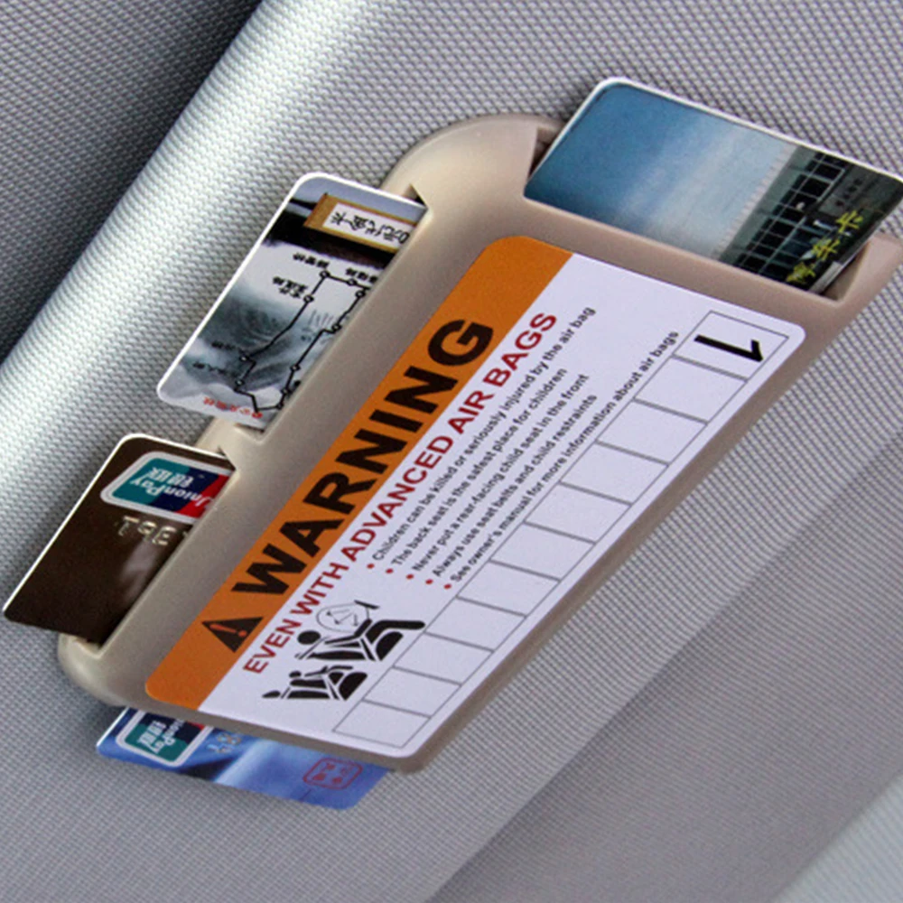 Car Sun Visor Organizer Card Holder Slot Plate Holder with Parking Car Stickers Storage Organizer Car-styling Stowing Tidying
Car Sun Visor Organizer Card Holder Slot Plate Holder with Parking Car Stickers Storage Organizer Car-styling Stowing Tidying