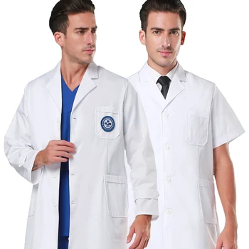 Mens Lab Coat Hospital Gown White Long Robe Women and Men Skin Fabric Lab Coat Dentist Doctor Work Wear 3 Large Patch Pockets
Mens Lab Coat Hospital Gown White Long Robe Women and Men Skin Fabric Lab Coat Dentist Doctor Work Wear 3 Large Patch Pockets