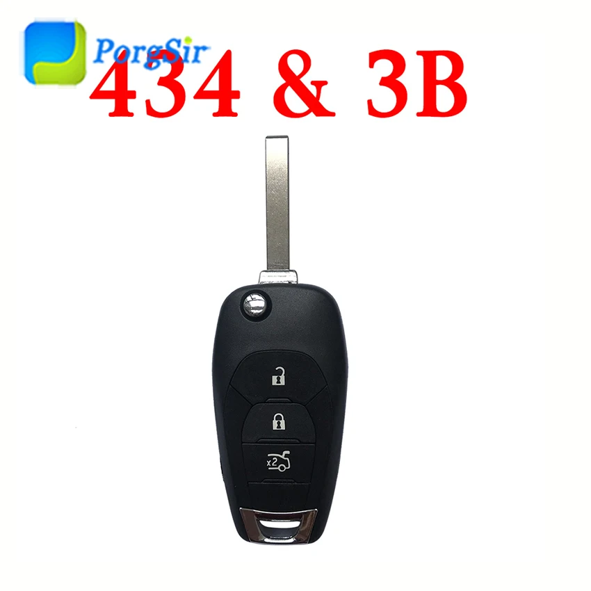 3 Button 434MHz Flip Remote Control Key for Chevrolet Cruz 2016 13508771 With 7961 Hitag2 ID46 Chip
3 Button 434MHz Flip Remote Control Key for Chevrolet Cruz 2016 13508771 With 7961 Hitag2 ID46 Chip