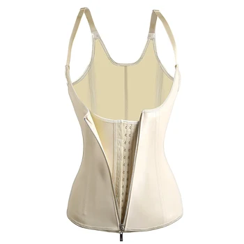 Sexy Women Corsetwear Native Rubber Steel Boneds Body Shaper Corset Lady Three Breasted + Zipper Latex Waist Corset Top 
Sexy Women Corsetwear Native Rubber Steel Boneds Body Shaper Corset Lady Three Breasted + Zipper Latex Waist Corset Top