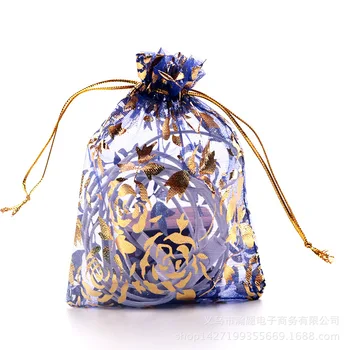 100 pcs/lot (9x12cm) Pretty Gold Rose Organza Gift bag Drawstring bags Earrings Brooch jewelry Wedding gift package pouches
100 pcs/lot (9x12cm) Pretty Gold Rose Organza Gift bag Drawstring bags Earrings Brooch jewelry Wedding gift package pouches