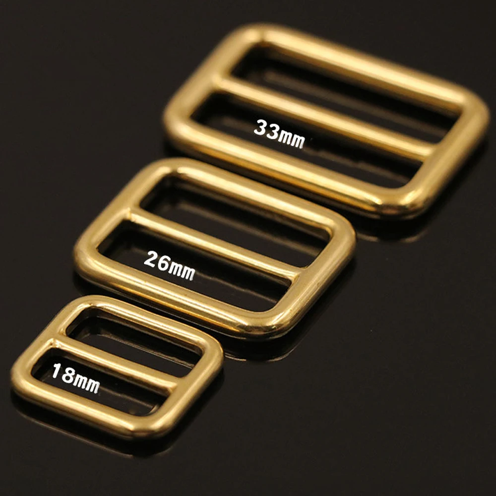 Solid brass DIY leather craft tri-glide belt buckle precise casting strap ring 5pcs/lot 
Solid brass DIY leather craft tri-glide belt buckle precise casting strap ring 5pcs/lot