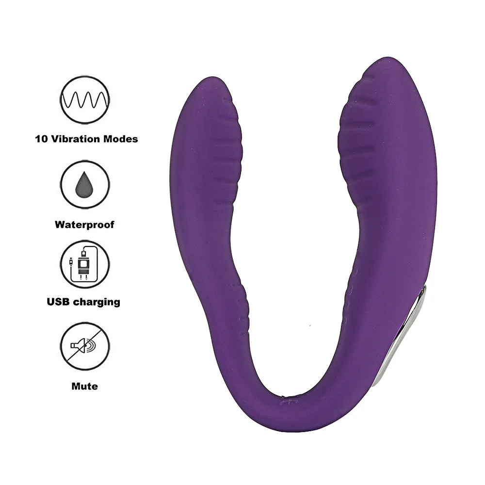 Sex Shop U Type Dildo Vibrator For Women Vagina G spot Stimulator USB Rechargeable Adult Sex Toy for Couple Female Masturbation (2)