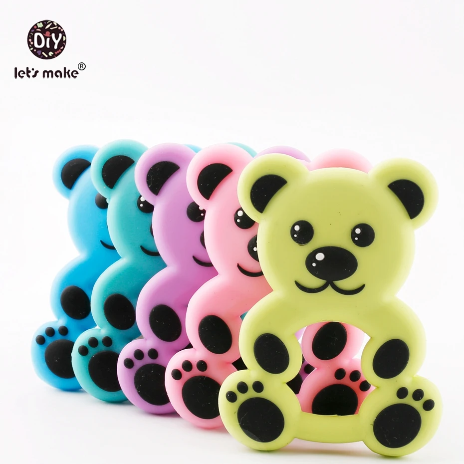 Let's Make 1pc Cute Bear Baby Nursing Accessories BPA Free Silicone Teether Necklace Pendant Stroller Toy Pram Rodent Silicone
Let's Make 1pc Cute Bear Baby Nursing Accessories BPA Free Silicone Teether Necklace Pendant Stroller Toy Pram Rodent Silicone