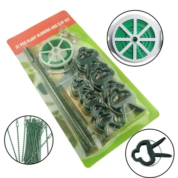 31Pcs Reusable Binder Clip Holder Ties Plants Flower Seedling Stem Support Frame Plant Garden Spring Clips Agricultural Tools
31Pcs Reusable Binder Clip Holder Ties Plants Flower Seedling Stem Support Frame Plant Garden Spring Clips Agricultural Tools