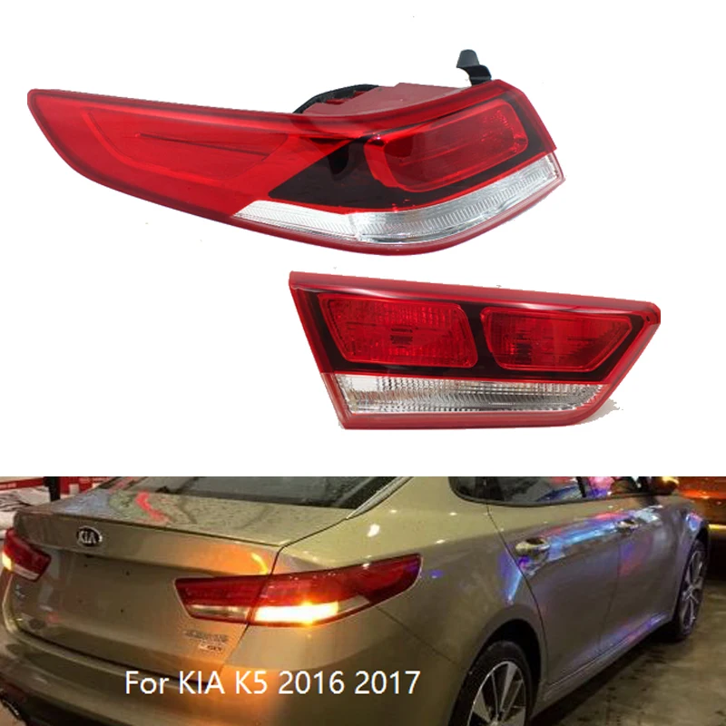 MIZIAUTO Inner Outer Tail Light Stop light for KIA K5 2016 2017 taillamp praking stop light Rear Brake Light
MIZIAUTO Inner Outer Tail Light Stop light for KIA K5 2016 2017 taillamp praking stop light Rear Brake Light