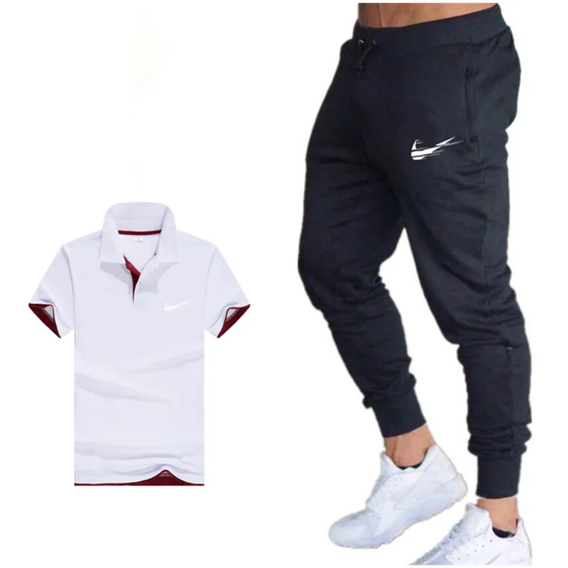 Brand Clothing Men Sets Fashion Spring Summer Casual Suit polo t shirt +Sweatpants Mens Clothing 2 Pieces Sets Slim Tracksuit 
Brand Clothing Men Sets Fashion Spring Summer Casual Suit polo t shirt +Sweatpants Mens Clothing 2 Pieces Sets Slim Tracksuit