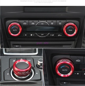4 colors Metal Car Air Conditioning Rotary Knob Control Button Covers Car-styling For Mazda Axela CX-4 CX-5 ATENZA Accessories
4 colors Metal Car Air Conditioning Rotary Knob Control Button Covers Car-styling For Mazda Axela CX-4 CX-5 ATENZA Accessories