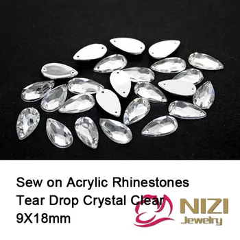 9x18mm Sewing Rhinestones Tear Drop Flatback Crystal Clear Strass For Wedding Dress Taiwan Acrylic Rhinestones Fashion Strass
9x18mm Sewing Rhinestones Tear Drop Flatback Crystal Clear Strass For Wedding Dress Taiwan Acrylic Rhinestones Fashion Strass
