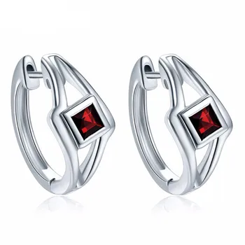 925 Sterling Silve Fashion Red CZ Zircon Hoop Earrings for Women Girls Personalized Wedding Party Jewelry Earring
925 Sterling Silve Fashion Red CZ Zircon Hoop Earrings for Women Girls Personalized Wedding Party Jewelry Earring