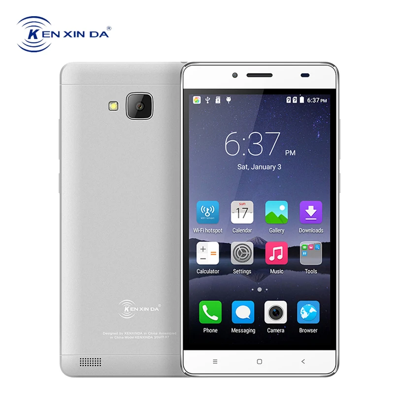 KenXinDa R7 Smartphone 5.5 Inch Celular Android 6.0 1GB RAM 8GB ROM SC7731 Quad Core 2500mAh 3G Unlocked Dual Sim Mobile Phone
KenXinDa R7 Smartphone 5.5 Inch Celular Android 6.0 1GB RAM 8GB ROM SC7731 Quad Core 2500mAh 3G Unlocked Dual Sim Mobile Phone