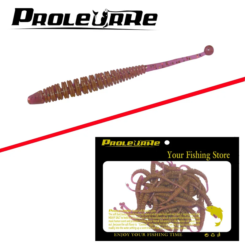 Proleurre 50Pcs 6CM Smell Soft Worm baits Artificial Excellent silicone Fishing Lures With Crank Hooks or Lead Hooks Fishing
Proleurre 50Pcs 6CM Smell Soft Worm baits Artificial Excellent silicone Fishing Lures With Crank Hooks or Lead Hooks Fishing