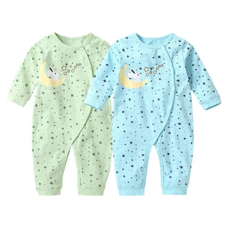 Soft Baby Girls Boys Clothes Set Summer Cute Cartoon Stars Print Baby Romper Long Sleeve Oblique Buttons O-Neck Jumpsuit Outfits
Soft Baby Girls Boys Clothes Set Summer Cute Cartoon Stars Print Baby Romper Long Sleeve Oblique Buttons O-Neck Jumpsuit Outfits