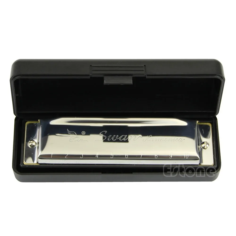 1pc New Swan Harmonica 10 Hole Key of C for Blues Rock Jazz Folk Harmonicas Silver Musical Accessories
1pc New Swan Harmonica 10 Hole Key of C for Blues Rock Jazz Folk Harmonicas Silver Musical Accessories