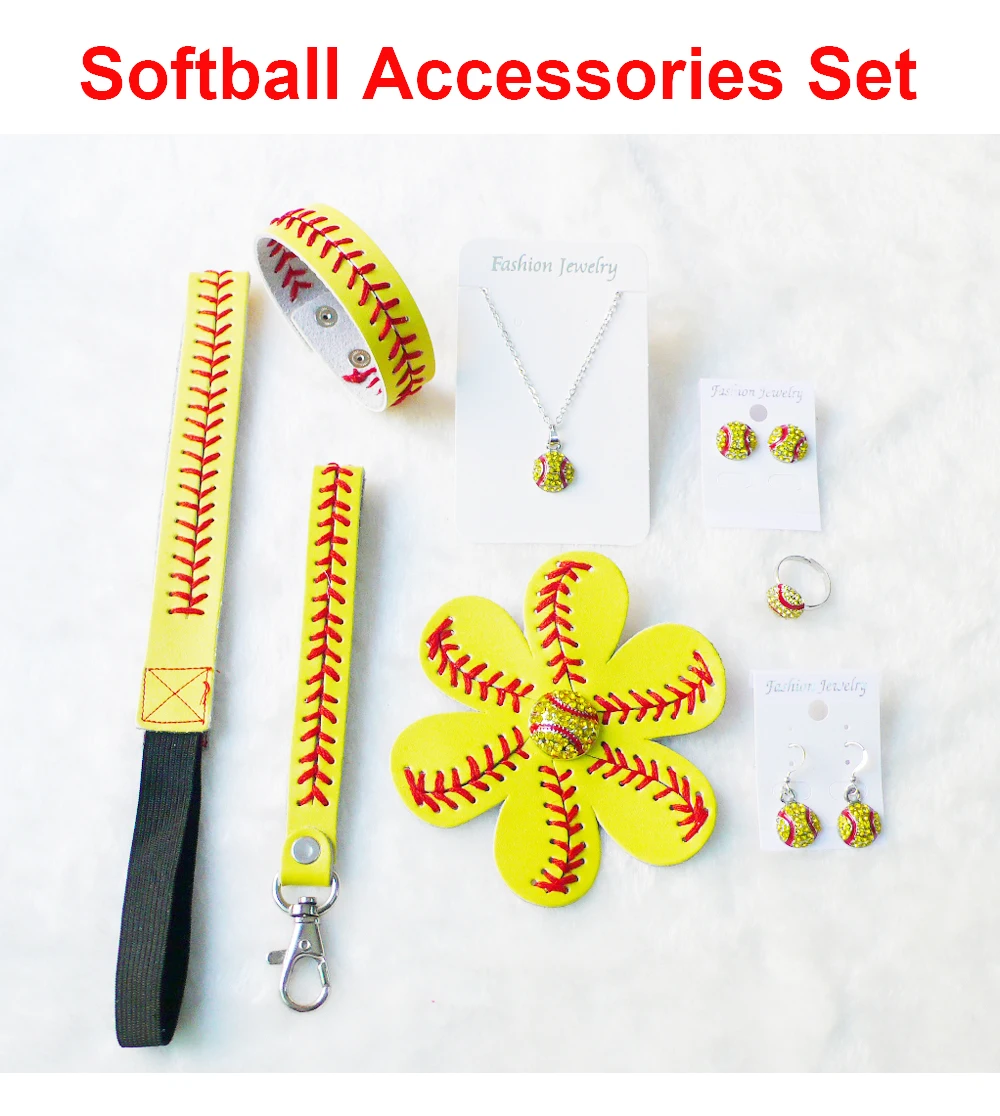 Softball Baseball Leather Headband Hair Flower Bracelet Bracelet Wristlet Keychain Post Earrings Studs Dangle Necklace
Softball Baseball Leather Headband Hair Flower Bracelet Bracelet Wristlet Keychain Post Earrings Studs Dangle Necklace