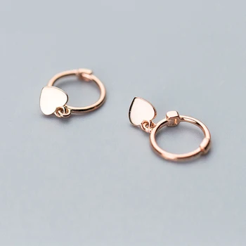 Fashion 100% 925 Sterling Silver Rose Gold-Color Heart Stud Earrings For Women Sterling-silver-jewelry Girl Small Studs Earring
Fashion 100% 925 Sterling Silver Rose Gold-Color Heart Stud Earrings For Women Sterling-silver-jewelry Girl Small Studs Earring