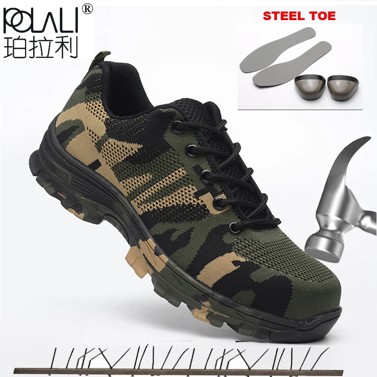 Work Boots Construction Men's Outdoor Steel Toe Cap Shoes Men Camouflage Puncture Proof High Quality Safety Shoes Plus Size
Work Boots Construction Men's Outdoor Steel Toe Cap Shoes Men Camouflage Puncture Proof High Quality Safety Shoes Plus Size