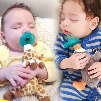 Hot New Silicon Newborn Infrant Pacifier Holder Baby Rattle Toys Animal Cute Rabbit Handbells Plush Baby Toy Gift Plush Doll
Hot New Silicon Newborn Infrant Pacifier Holder Baby Rattle Toys Animal Cute Rabbit Handbells Plush Baby Toy Gift Plush Doll