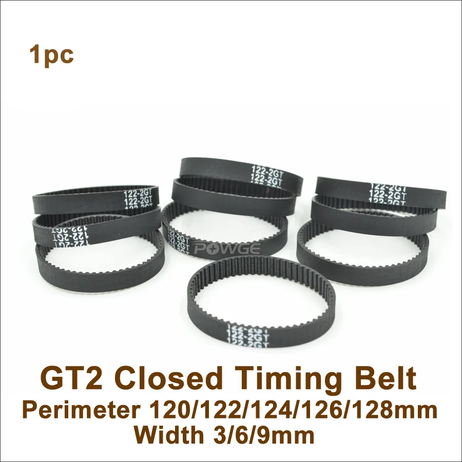 POWGE 120/122/124/126/128 2GT Timing Belt W=3/6/9mm Teeth 60/61/62/63/64 GT2 Closed-Loop Synchronous Belt 122-2GT 126-GT2
POWGE 120/122/124/126/128 2GT Timing Belt W=3/6/9mm Teeth 60/61/62/63/64 GT2 Closed-Loop Synchronous Belt 122-2GT 126-GT2