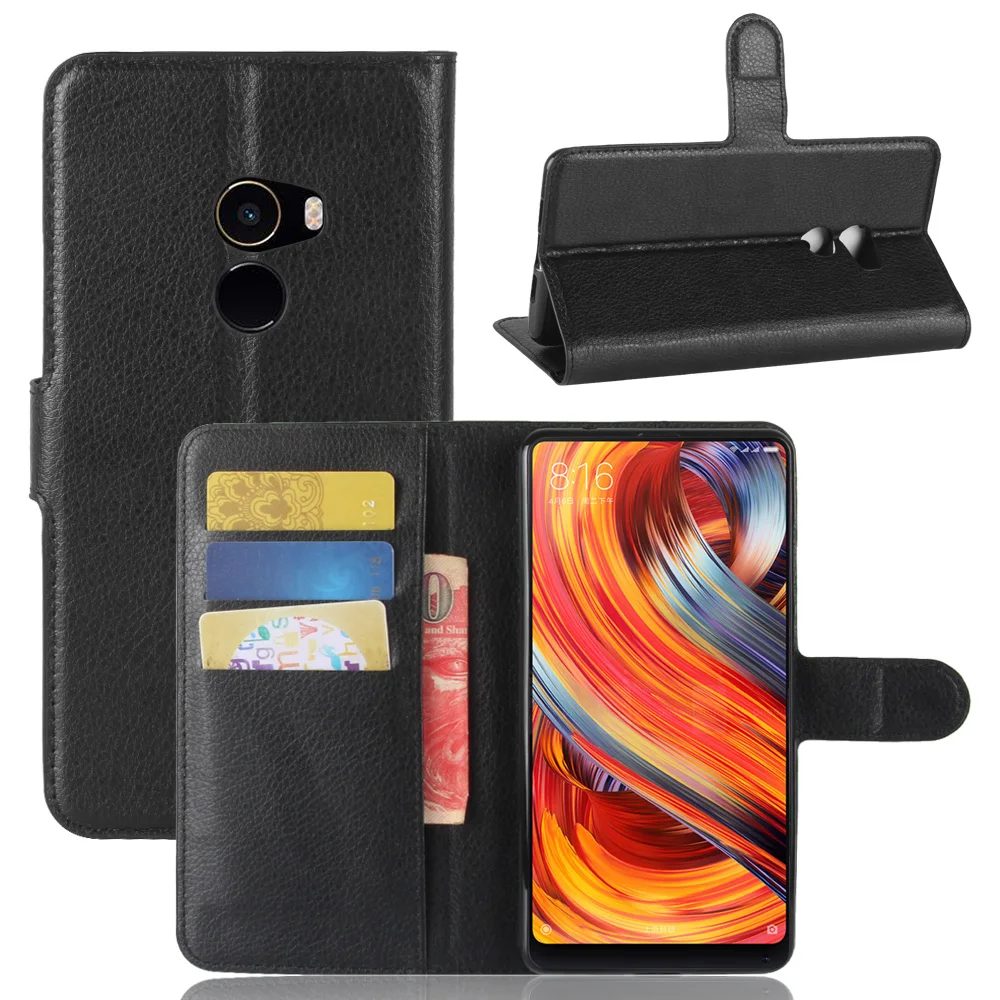 Чехол для Xiaomi mi mix2 чехол mix 2 откидная крышка кожаный силиконовый защитный с