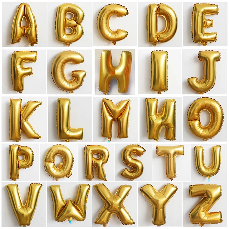 30-inch golden English letter balloon 25 letters wedding supplies birthday party wedding room layout decoration foil balloon
30-inch golden English letter balloon 25 letters wedding supplies birthday party wedding room layout decoration foil balloon