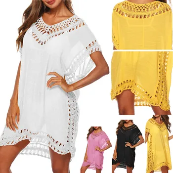 New Swim Cover Up Tunic Beach Dress 2019 Summer White Women Beach Wear Sexy Swimsuit Cover Ups Yellow Dresses Cover-ups V-neck
New Swim Cover Up Tunic Beach Dress 2019 Summer White Women Beach Wear Sexy Swimsuit Cover Ups Yellow Dresses Cover-ups V-neck