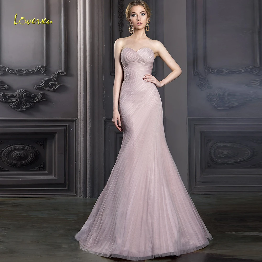 Loverxu Demure Sweetheart Mermaid Evening Dress Elegant Sleeveless Lace Up Backless Sweep Train Floor Length Formal Evening Gown
Loverxu Demure Sweetheart Mermaid Evening Dress Elegant Sleeveless Lace Up Backless Sweep Train Floor Length Formal Evening Gown