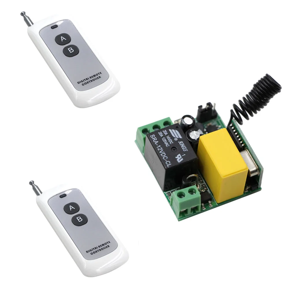 New RF Lamp LED Bulb Remote Lighting Switch 2Keys Transmitter With Receiver Smart Home Outdoor Lighting Wireless Switch AC220V
New RF Lamp LED Bulb Remote Lighting Switch 2Keys Transmitter With Receiver Smart Home Outdoor Lighting Wireless Switch AC220V