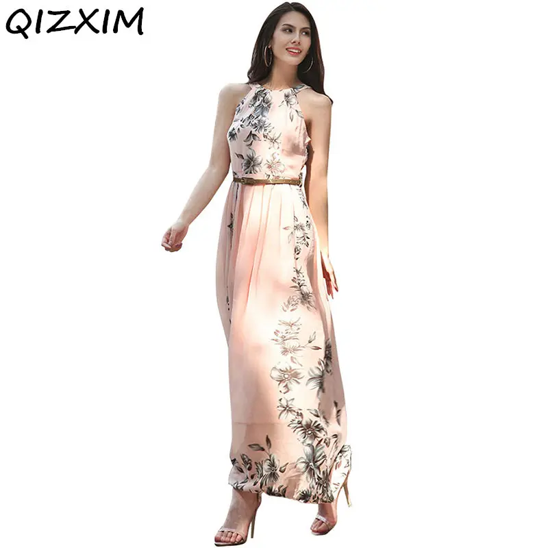 2018 Fashion New Lady Sleeveless Dress Women halter Dresses Women Sexy Party O-Neck Chiffon Print Dress Vacation Beach Dresses
2018 Fashion New Lady Sleeveless Dress Women halter Dresses Women Sexy Party O-Neck Chiffon Print Dress Vacation Beach Dresses
