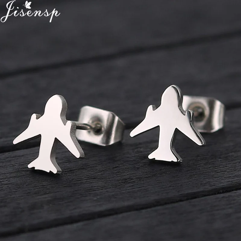 Jisensp Fashion Origami Airplane Earrings for Women Men Jewelry Birthday Gift Cute Aircraft Plane Stud Earring aretes de mujer
Jisensp Fashion Origami Airplane Earrings for Women Men Jewelry Birthday Gift Cute Aircraft Plane Stud Earring aretes de mujer