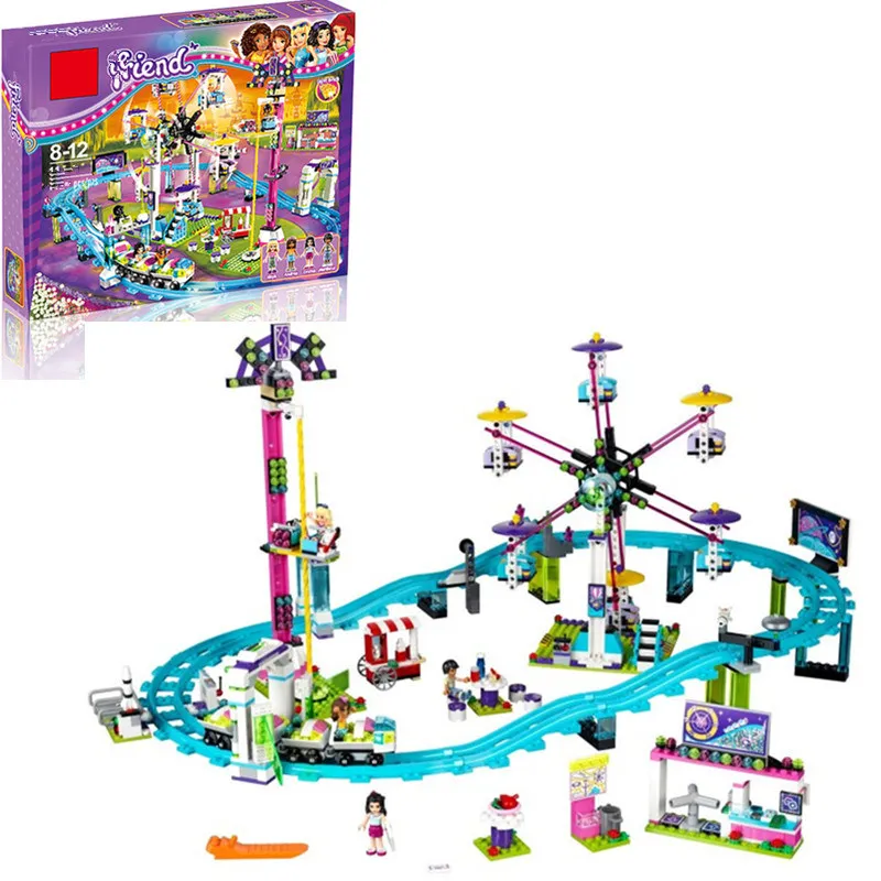 Compatibility legopingly Amusement Park Roller Coaster Legoinglys Friends Blocks Model Building kits Bricks Toys for Children
Compatibility legopingly Amusement Park Roller Coaster Legoinglys Friends Blocks Model Building kits Bricks Toys for Children