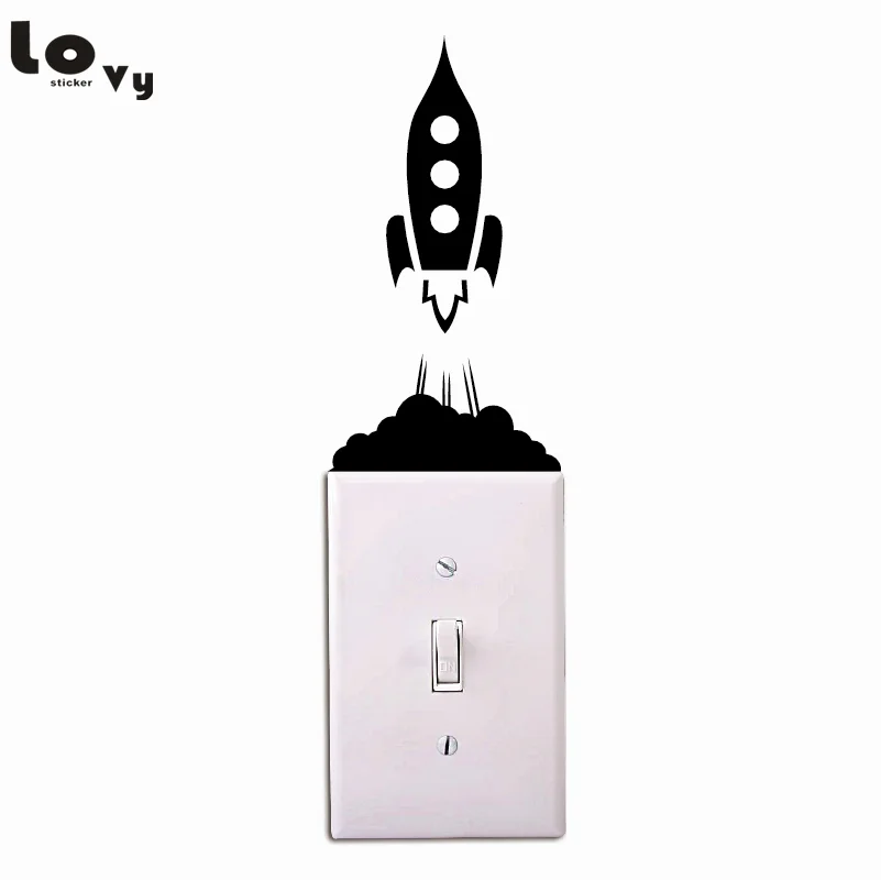 Creative Rocket Space Light Switch Sticker Cartoon Rocket Vinyl Wall Stickers for Kids Rooms Bedroom Home Decor
Creative Rocket Space Light Switch Sticker Cartoon Rocket Vinyl Wall Stickers for Kids Rooms Bedroom Home Decor