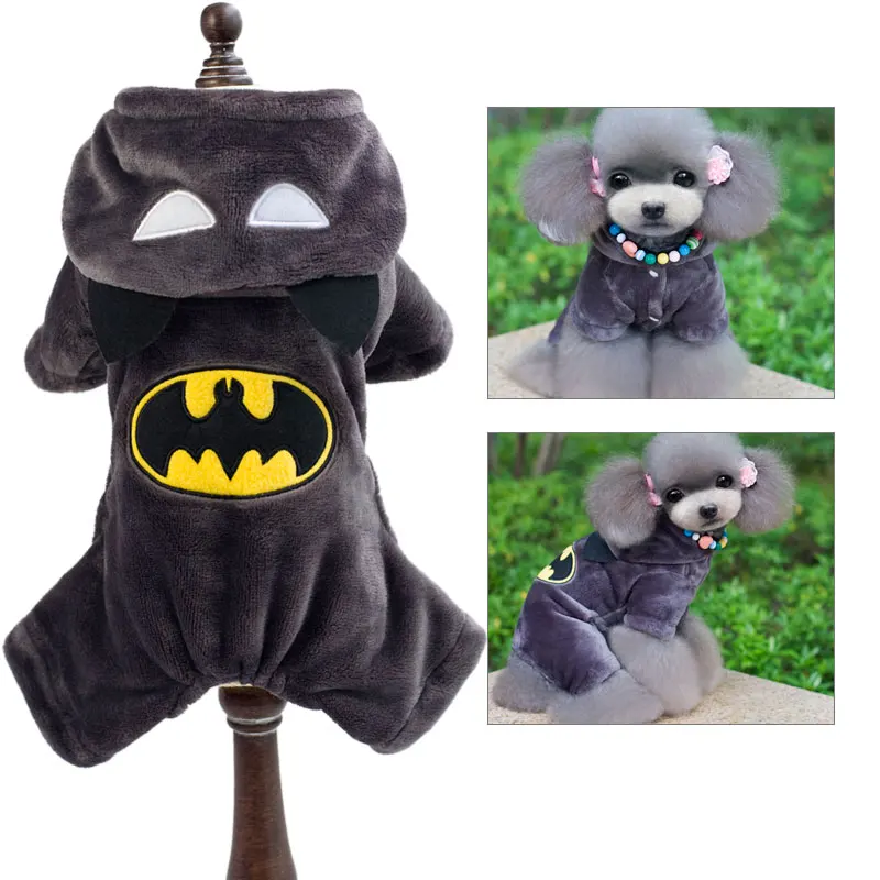 Warm Winter Dog Clothes For Small Dogs Flannel Fleece Dog Clothing Jumpsuit Batman Design Puppy Dog Pets Clothes S-XXL PT104
Warm Winter Dog Clothes For Small Dogs Flannel Fleece Dog Clothing Jumpsuit Batman Design Puppy Dog Pets Clothes S-XXL PT104