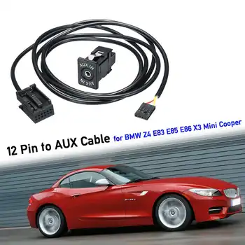 12 Pin to 3.5mm Car AUX Cable Audio Socket Adapter Car bluetooth Audio Cable For BMW Z4 E83 E85 E86 X3 For Mini Cooper
12 Pin to 3.5mm Car AUX Cable Audio Socket Adapter Car bluetooth Audio Cable For BMW Z4 E83 E85 E86 X3 For Mini Cooper