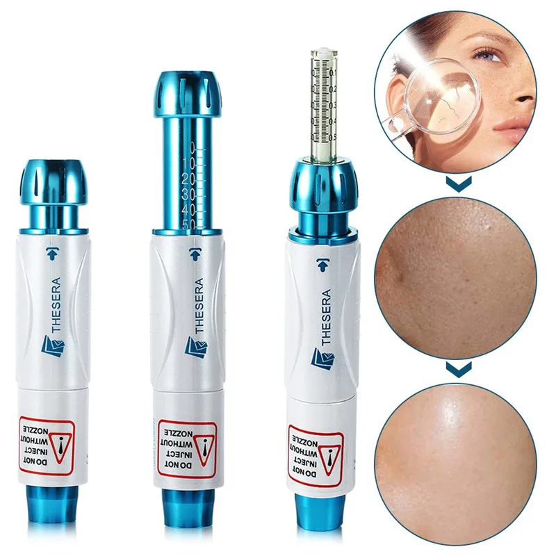 Hyaluronic Acid Pen Atomizer Noninvasive Wrinkle Removal Beauty Injection Pen with Disposable Ampoule Head Syringe
Hyaluronic Acid Pen Atomizer Noninvasive Wrinkle Removal Beauty Injection Pen with Disposable Ampoule Head Syringe