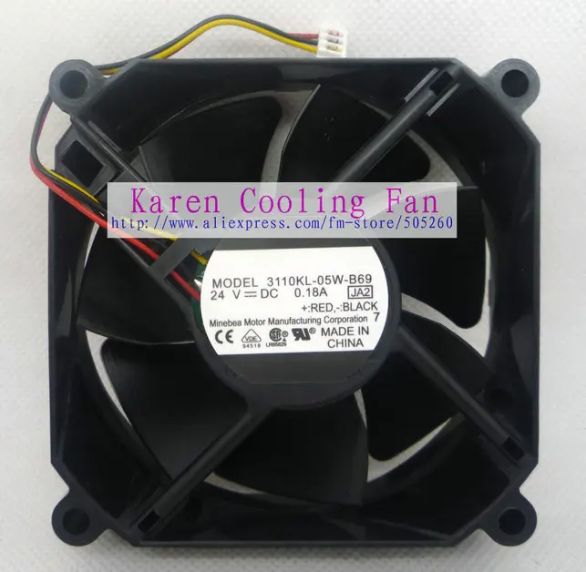 New Original 8cm 3110KL-05W-B69 8025 24V 0.18a 3wire Cooling Fan for NMB 80*80*25MM hzdo
New Original 8cm 3110KL-05W-B69 8025 24V 0.18a 3wire Cooling Fan for NMB 80*80*25MM hzdo