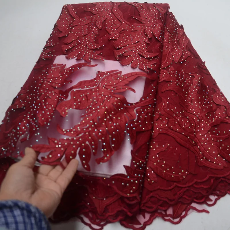(5yards/pc) high quality wine red African tulle lace rhinestones fixed French net lace with embroidery for party dress FLP109
(5yards/pc) high quality wine red African tulle lace rhinestones fixed French net lace with embroidery for party dress FLP109